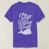 Stop met het doden van walvissen 2 t-shirt (Design voorkant)