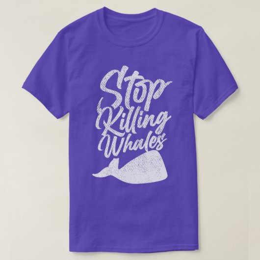 Stop met het doden van walvissen 2 t-shirt (Design voorkant)