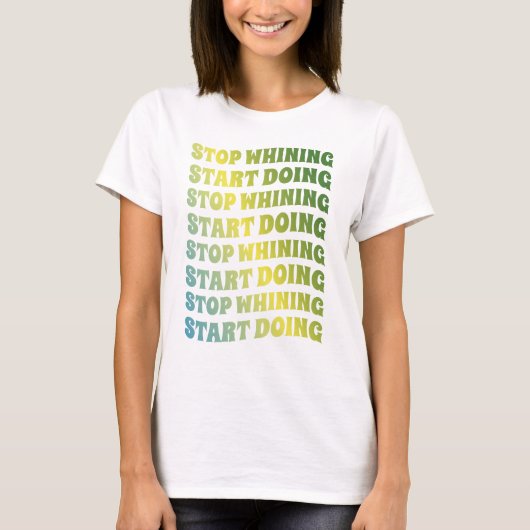 Stop met het draaien t-shirt (Voorkant)