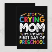 Stop met het drogen van mama... kaart (Voorkant / Achterkant)