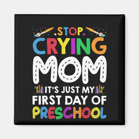 Stop met het drogen van mama... magneet (Voorkant)