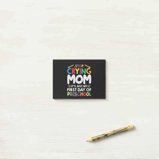Stop met het drogen van mama... post-it® notes (Op bureau)