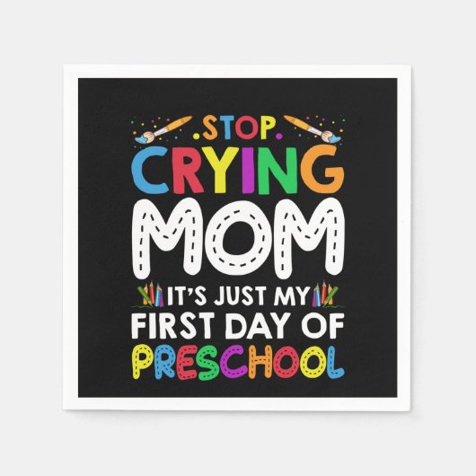 Stop met het drogen van mama... servet (Voorkant)