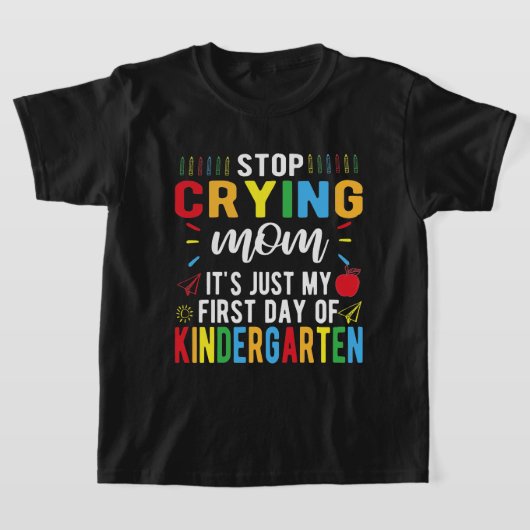 Stop met het drogen van mijn moeder op mijn eerste t-shirt (Laagn)