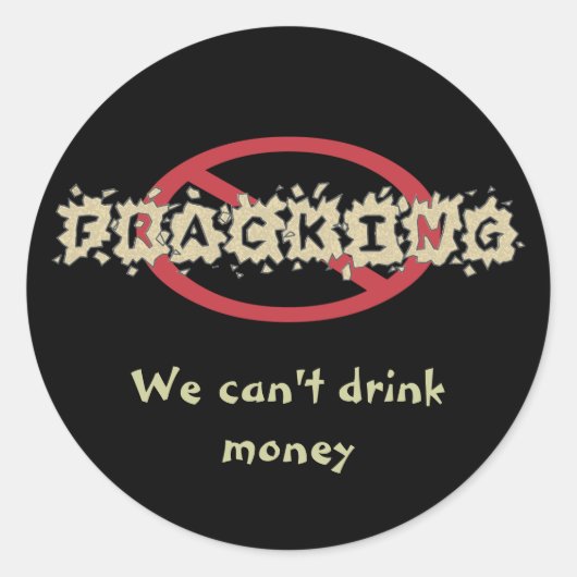 Stop met het fracken van Stickers (Voorkant)