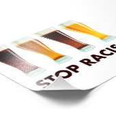 Stop met het gebruik van alcohol tegen racisme foto afdruk (Hoek)