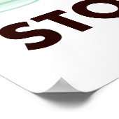 Stop met het gebruik van alcohol tegen racisme poster (Hoek)