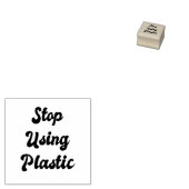 Stop met het gebruik van plastic: liberaal politie rubberstempel (Gestempeld)