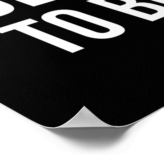 Stop met het gemiddelde zijn, je bent bedoeld om g poster (Hoek)