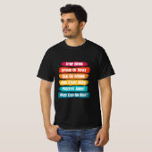 Stop met het Inspirerend zijn van onduidelijke tek T-shirt (Voorkant volledig)