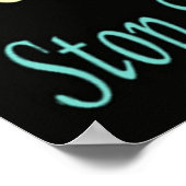 Stop met het kapotmaken van ASL! 24 x 24 inch Poster (Hoek)