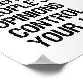 Stop met het laten beheersen van andermans meninge poster (Hoek)