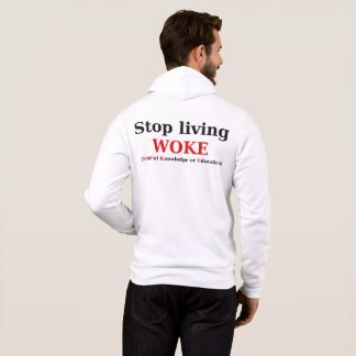 Stop met het leven van WOKE zip Hoodie