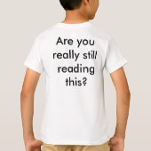Stop met het lezen van mijn Shirt (Achterkant)