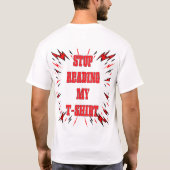 Stop met het lezen van mijn T-shirt (Achterkant)