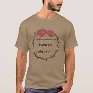 stop met het liefhebben van coole kleding voor de t-shirt