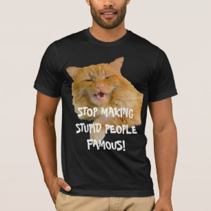 Stop met het maken van domme mensen bekende Oranje T-shirt