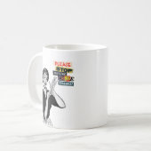 Stop met het maken van een scharnier. koffiemok (Voorkant links)