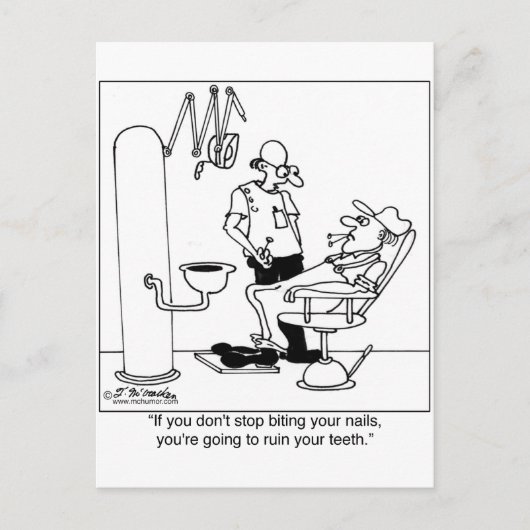 Stop met het maken van je nagels briefkaart (Voorkant)