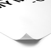 STOP MET HET MAKEN VAN WOORDEN IN MIJN MO POSTER (Hoek)