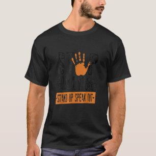 Stop met het opstaan van het Sinaasappel in het pe T-shirt