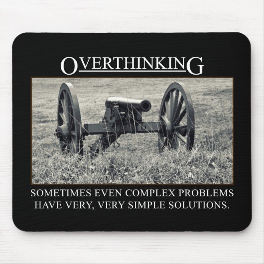 Stop met het overdenken van de oplossingen voor pr muismat (Voorkant)