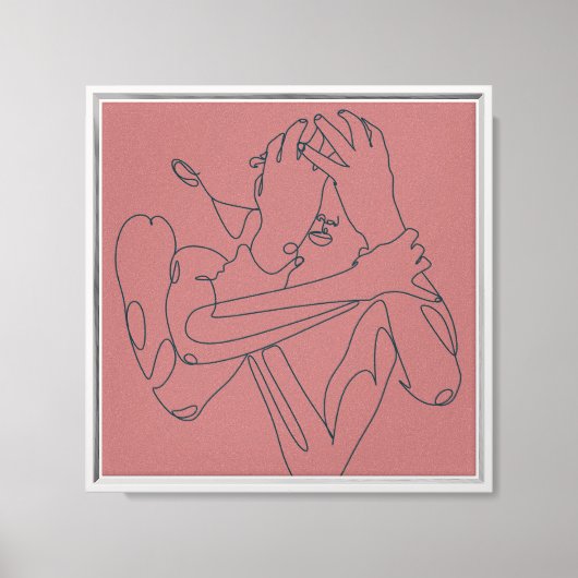 Stop met het overdenken van het ontwerp canvas afdruk (Voorkant)