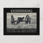 Stop met het overdenken van oplossingen voor probl briefkaart (Voorkant)