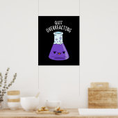 Stop met het overreageren op Funny Chemistry Pun D Poster (Keuken)