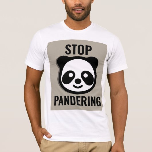 STOP MET HET PANNEN VAN T-SHIRTS (Voorkant)