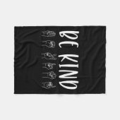 Stop met het pesten van vriendelijkheid als vriend fleece deken (Voorkant (Horizontaal))