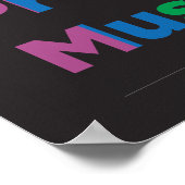 Stop met het profileren van moslims Rainbow-Poster Poster (Hoek)