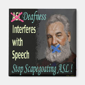 Stop met het sceptiseren van ASL! Magneet (Voorkant)