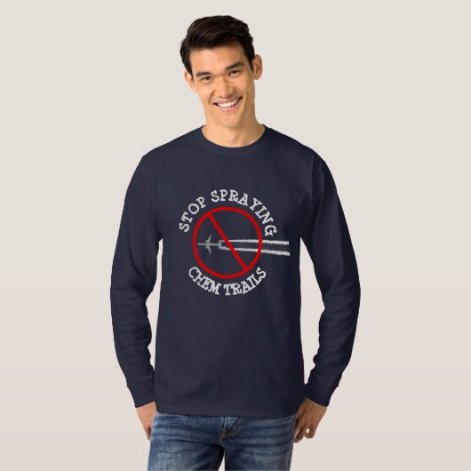 Stop met het spuiten van Chem Trail Shirt (Voorkant volledig)