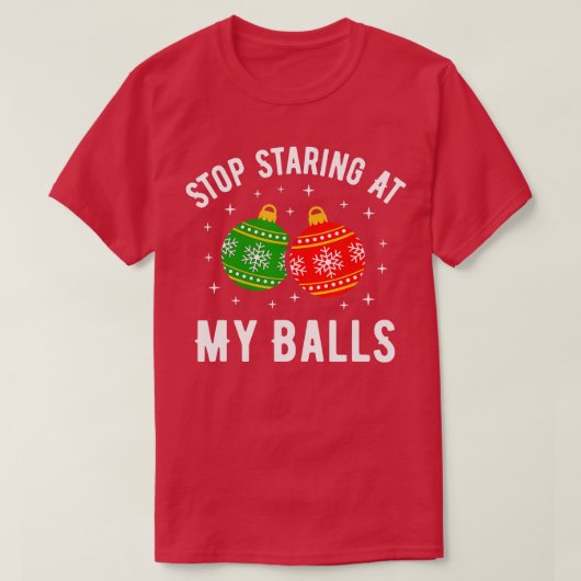 Stop met het staren op mijn zalen t-shirt (Design voorkant)