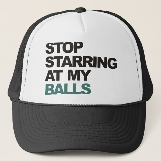 stop met het starten van mijn ballen .png trucker pet (Voorkant)