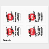 STOP MET HET STELEN VAN BENDES STICKER (Vel)