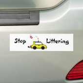 Stop met het strooien van de bumper bumpersticker (Op auto)