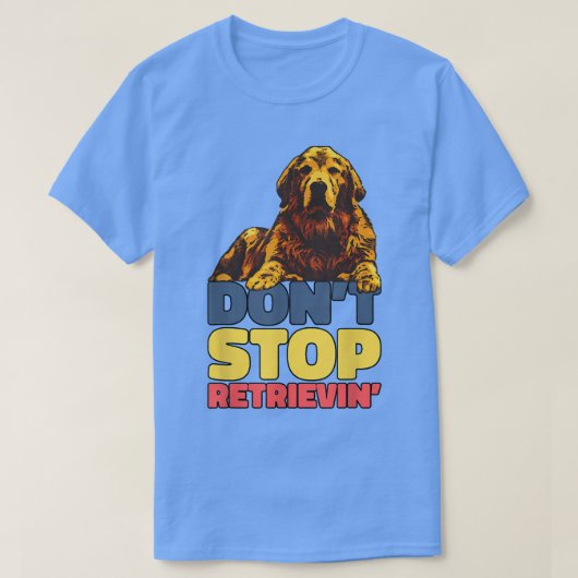 Stop met het terugwinnen van Golden Retriever T-shirt (Design voorkant)