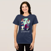 Stop met het trainen van Tri-Blend Navy Shirt (Voorkant volledig)