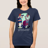 Stop met het trainen van Tri-Blend Navy Tri-Blend Shirt (Voorkant)