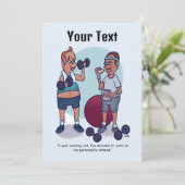 Stop met het uitwerken van grappige platte Kaart (Staand voorkant)