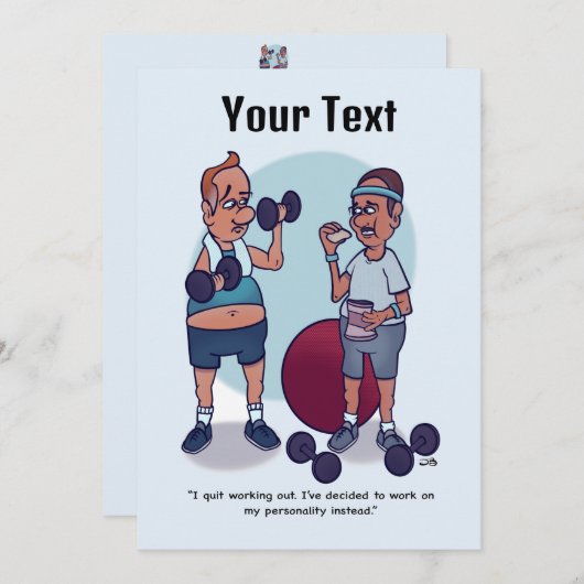 Stop met het uitwerken van grappige platte Kaart (Voorkant / Achterkant)