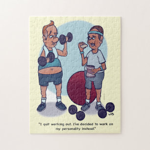 Stop met het uitwerken van grappige puzzel legpuzzel