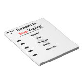 Stop met het vapen van motivatie om aangepaste red notitieblok (Schuin)