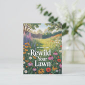 Stop met het vergiftigen van het gazon en herwilde briefkaart (Staand voorkant)