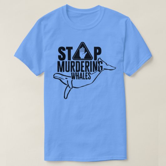Stop met het vermoorden van walvissen 1 t-shirt (Design voorkant)