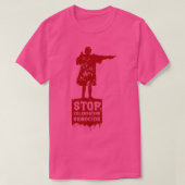 Stop met het vieren van Genocide Support Inheemse  T-shirt (Design voorkant)