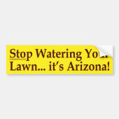 Stop met het wateren van uw gras (Arizona-bumper s Bumpersticker (Voorkant)