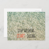 Stop met het wensen om offertes te doen feestdagenkaart (Voorkant / Achterkant)